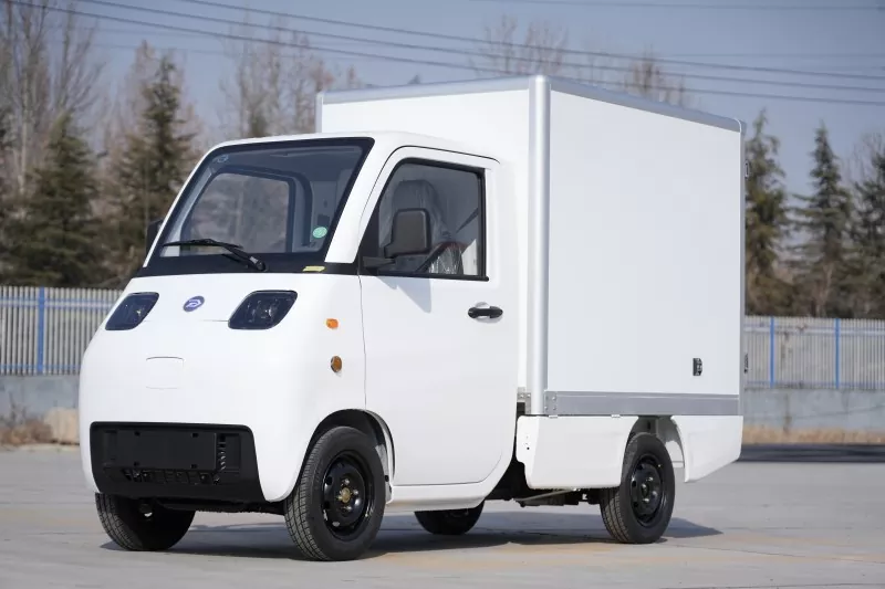 Mini Electric Oper Cargo Box 4 Wheels Side Doors